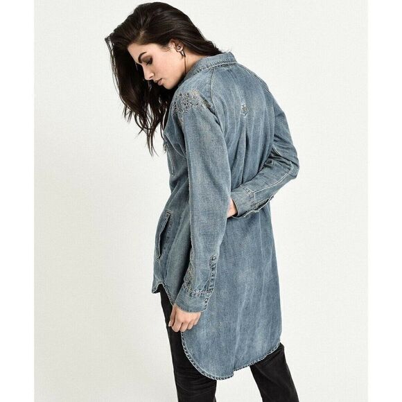 ONE TEASPOON DESERT BONES EMBROIDERED SHIRT DRESS - Picture 7 of 7